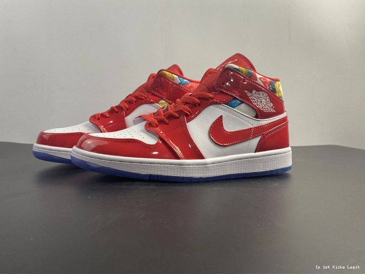 DC7294-600 Jordan Air Mid 1 Patent Red 0305